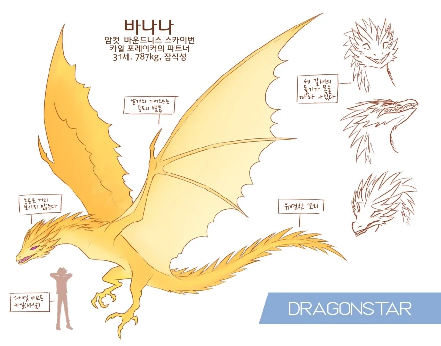 드래곤 라이더 카일과 파트너 용 바나나.manhwa_2.webp