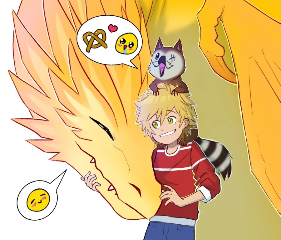 드래곤 라이더 카일과 파트너 용 바나나.manhwa_19.webp