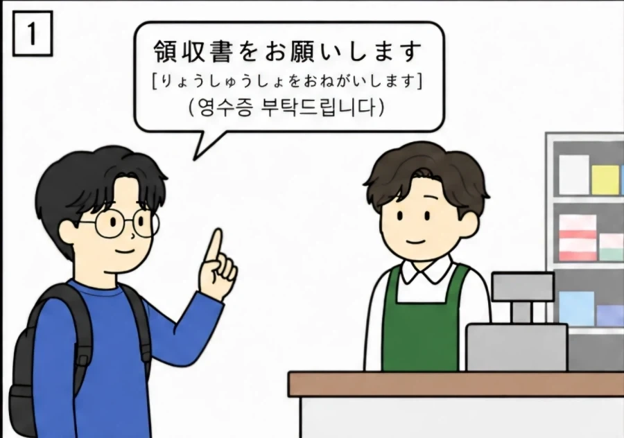 한국인이 일본 가게 계산시 많이 하는 실수.manhwa_1.webp