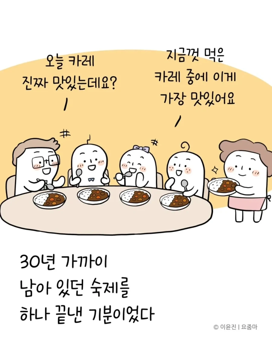 일본에서 오래전에 먹은 카레맛을 드디어 재현했다.manhwa_16.webp