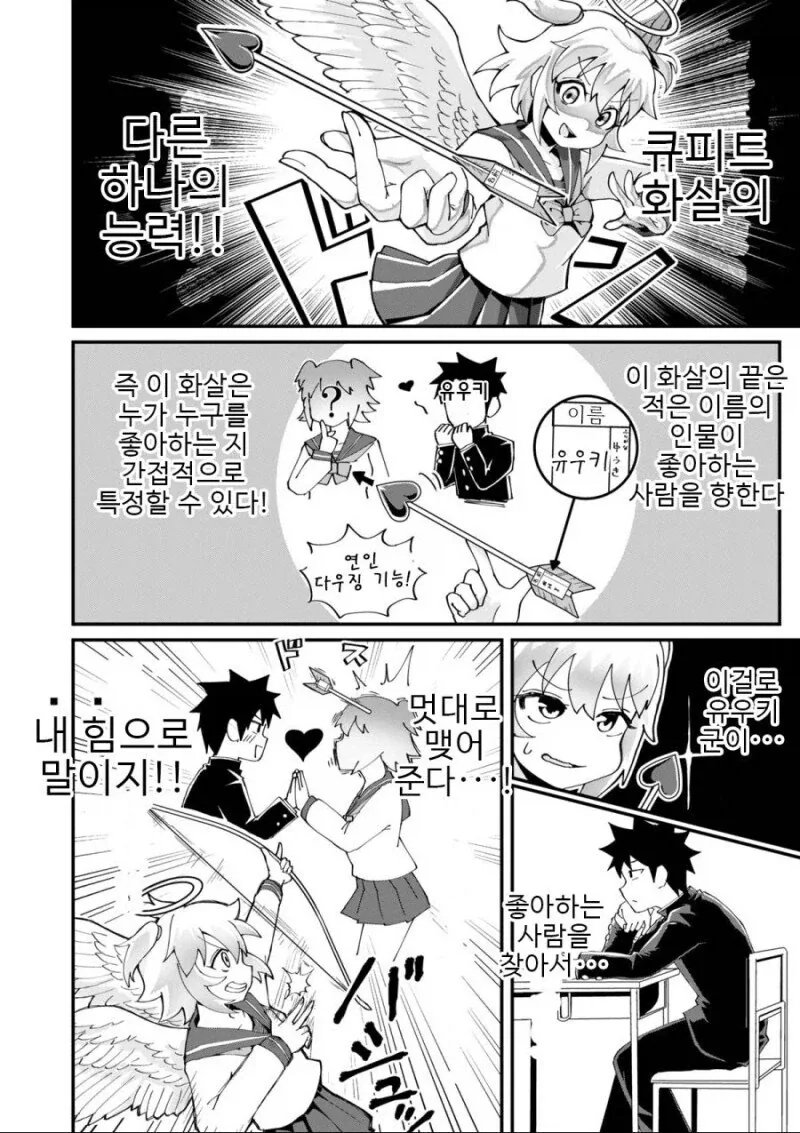 큐피드가 정체 들키고 화살 쏘려는 만와.manga_6.webp