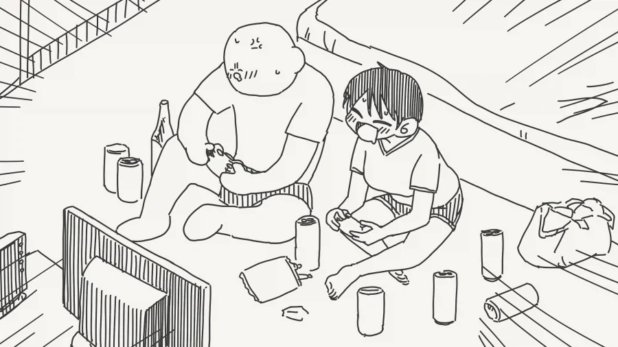 하룻밤의 실수 후 잊어버리자고 하는 여사친.manga_3.webp