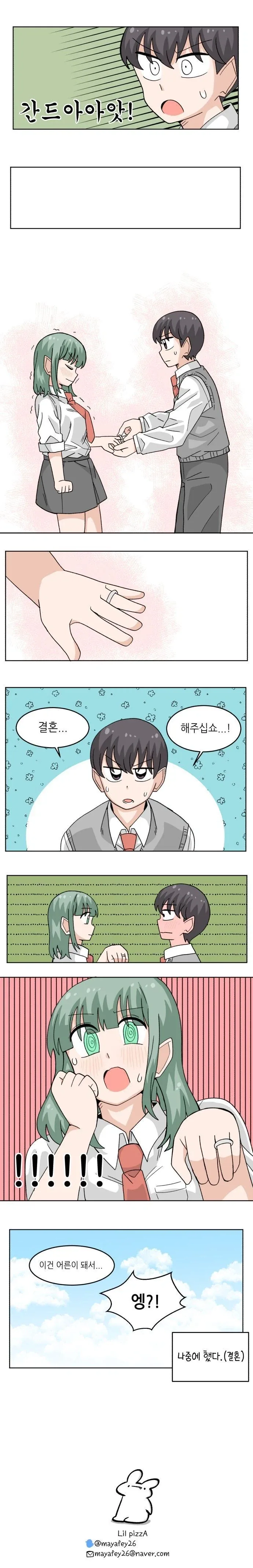 어른 커플이 연애하면서 할 수 있는걸 해보려는 고딩 커플.manhwa 이미지 3