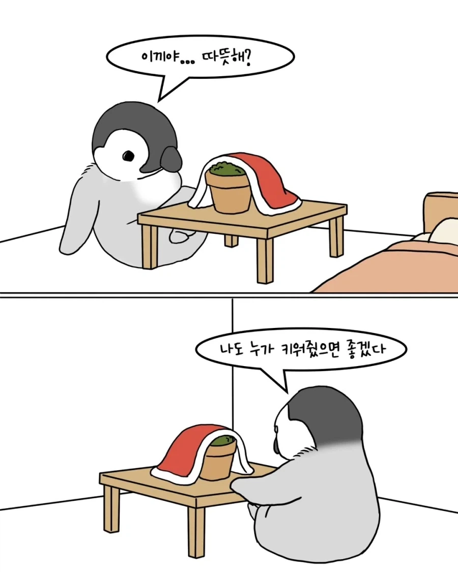 펭귄들이 반려식물 분양받는 만화.manwha_8.webp