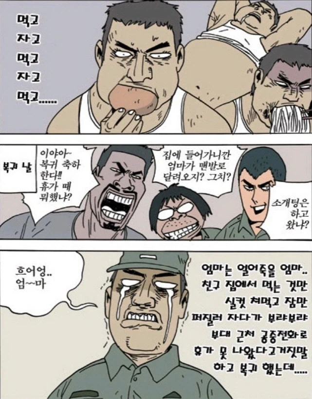 휴가를 나온 신병 만화_4.webp