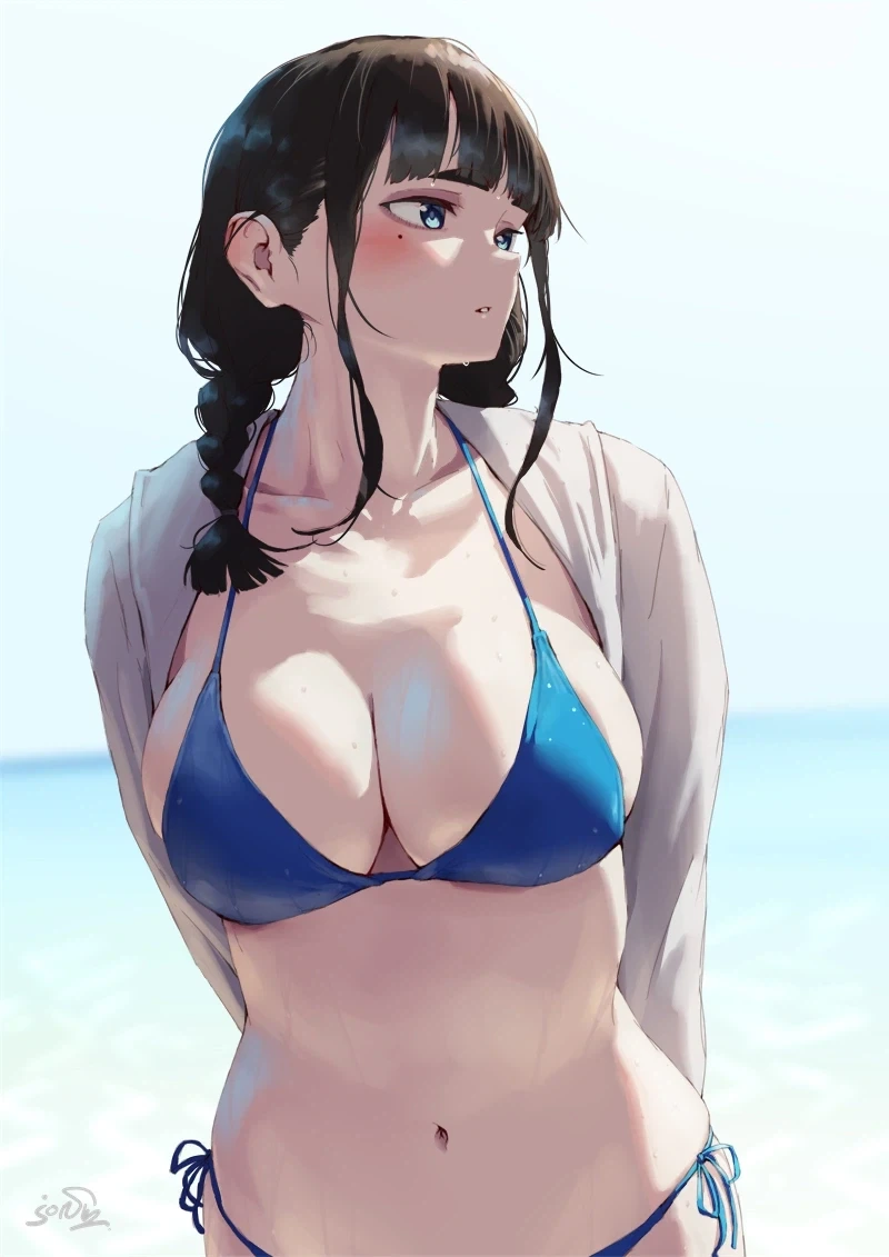 해변가에서 한번은 돌아보게 만드는 소녀.jpg_1.webp