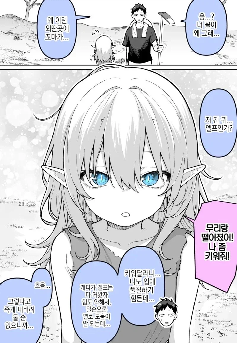 엘프가 아니라 오크였다 .manwha_1.webp