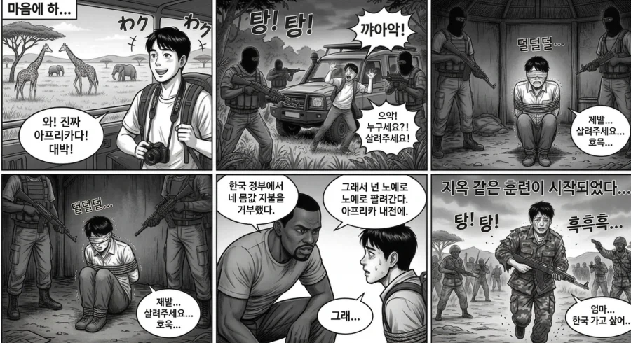 실제로 자다 꾼 꿈을 GPT에게 만화로 그려달라 해봄 이미지 6