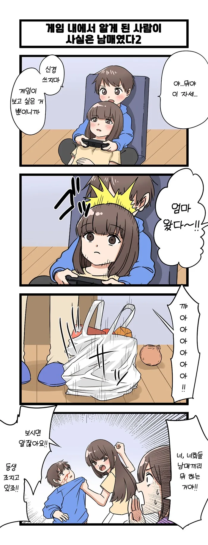 게임에서 만난 사람이 사실 남매였다.manga - 이미지 2