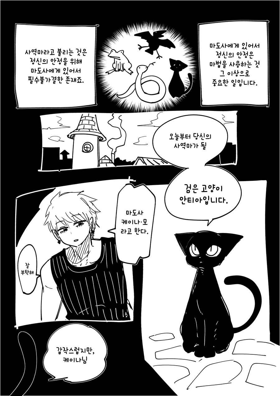 사역마 들이는 만화